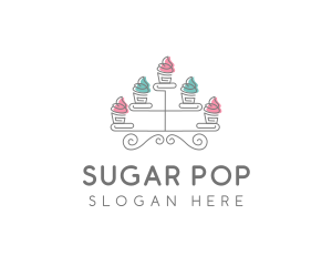 Cupcake Pastry Baking logo design