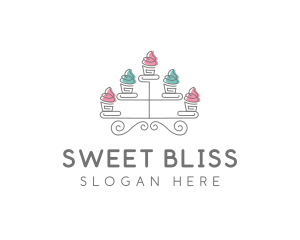 Cupcake Pastry Baking logo design