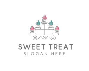 Cupcake Pastry Baking logo design