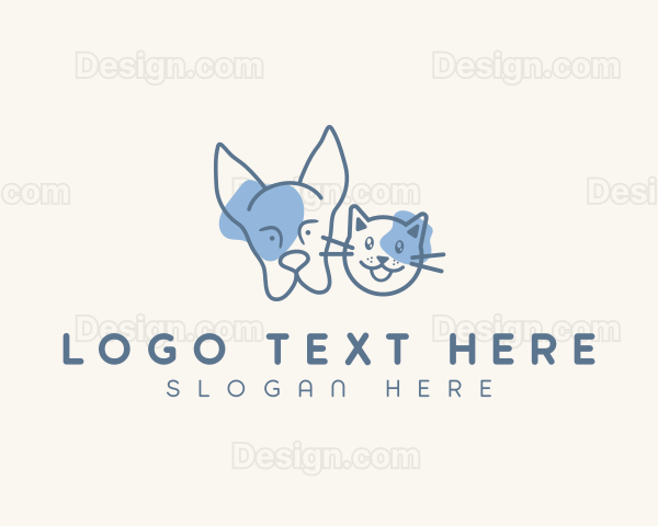 Dog Cat Pet Vet Logo