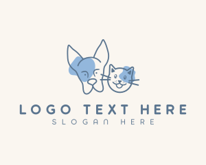 Dog Cat Pet Vet Logo