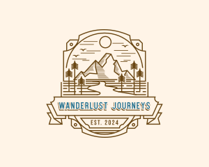 Mountain Travel Adventure logo design