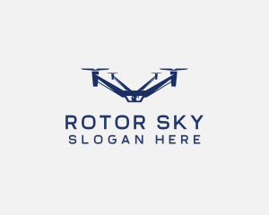 Drone Aerial Surveillance Camera  logo design