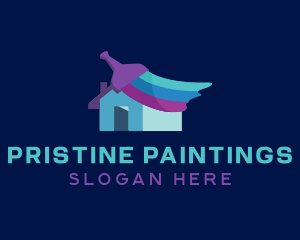 Home Paint Renovation logo design