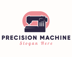 Modern Sewing Machine logo design