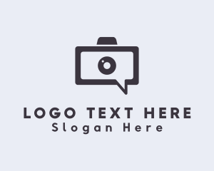 App - Camera Chat App logo design