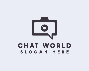 Camera Chat App logo design