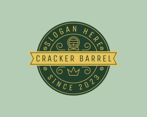 Crown Beer Barrel logo design