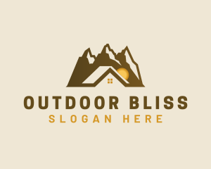 Mountain Home Cabin logo design