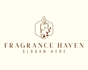 Fragrance Candle Decoration logo design