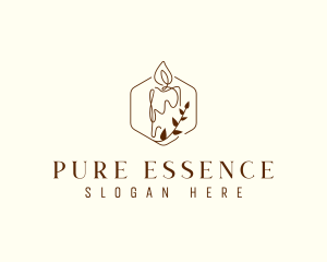 Fragrance Candle Decoration logo design