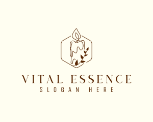 Fragrance Candle Decoration logo design