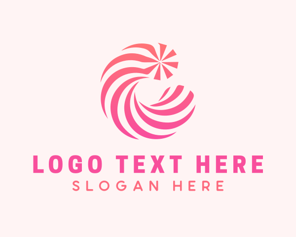 Striped logo example 4