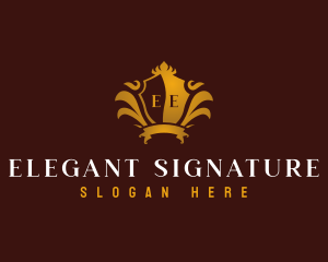 Elegant Decorative Crest  logo design