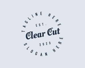 Simple Vintage Apparel logo design