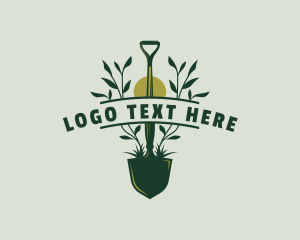 Shovel Planting Landscaping logo