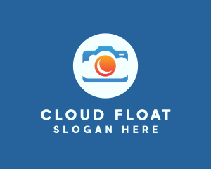 Cloud Sunset Camera logo design