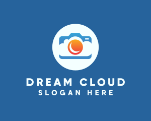 Cloud Sunset Camera logo design