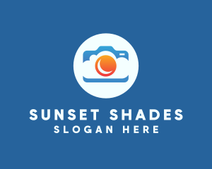 Cloud Sunset Camera logo design