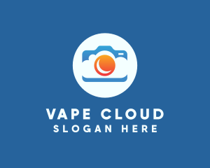 Cloud Sunset Camera logo design