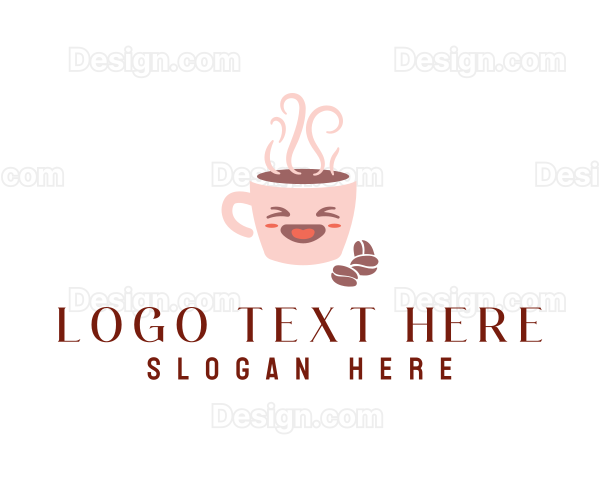 Cute Coffee Cup Logo