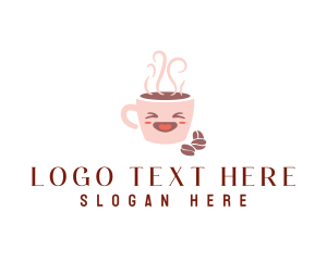Aroma - Cute Coffee Cup logo design