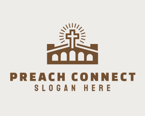 Cross Religion Church logo design