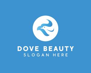 Blue Dove Bird logo design