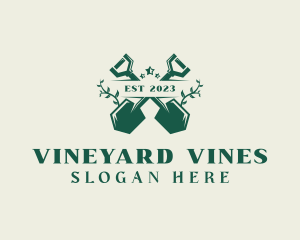 Shovel Vines Landscaping logo design