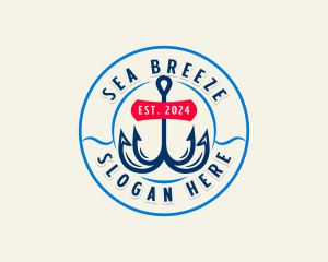 Fishing Hook Seafood logo design