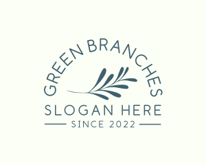 Minimalist Branch Wordmark logo design