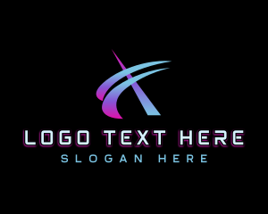 Modern Technology Letter X logo