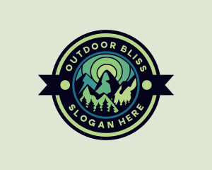 Forest Mountain Trekking logo design