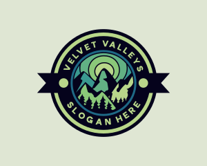 Forest Mountain Trekking logo design