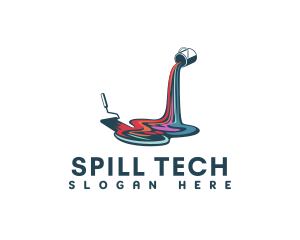 Colorful Paint Spill  logo