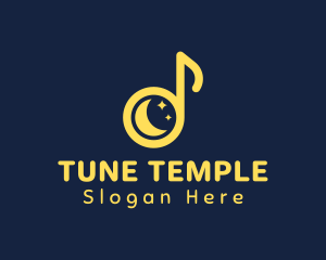 Moon Music Note logo