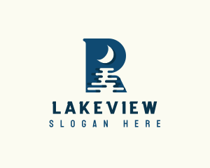Moon Lake Letter R logo