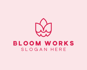 Pink Lotus Garden logo design