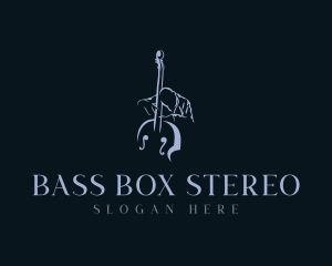 Bass Musical Instrument logo design