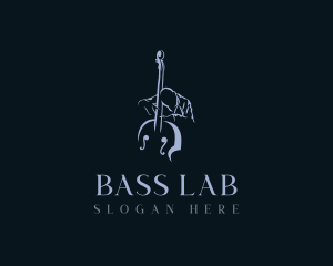 Bass Musical Instrument logo design