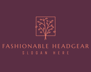 Natural Floral Tree logo design