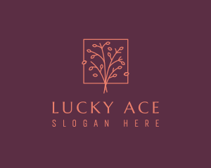 Natural Floral Tree logo design