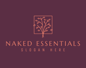 Natural Floral Tree logo design