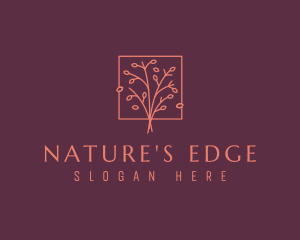 Natural Floral Tree logo design