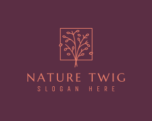 Natural Floral Tree logo design