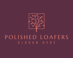 Natural Floral Tree logo design