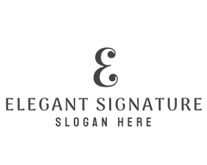 Elegant Simple Boutique logo design