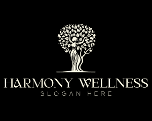 Woman Tree Nature logo