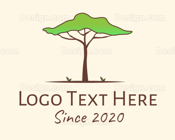 African Safari Tree Logo