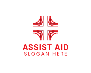 Medical First Aid Cross  logo design